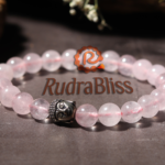 Rose Quartz Bracelet - 8mm Beads - view 3