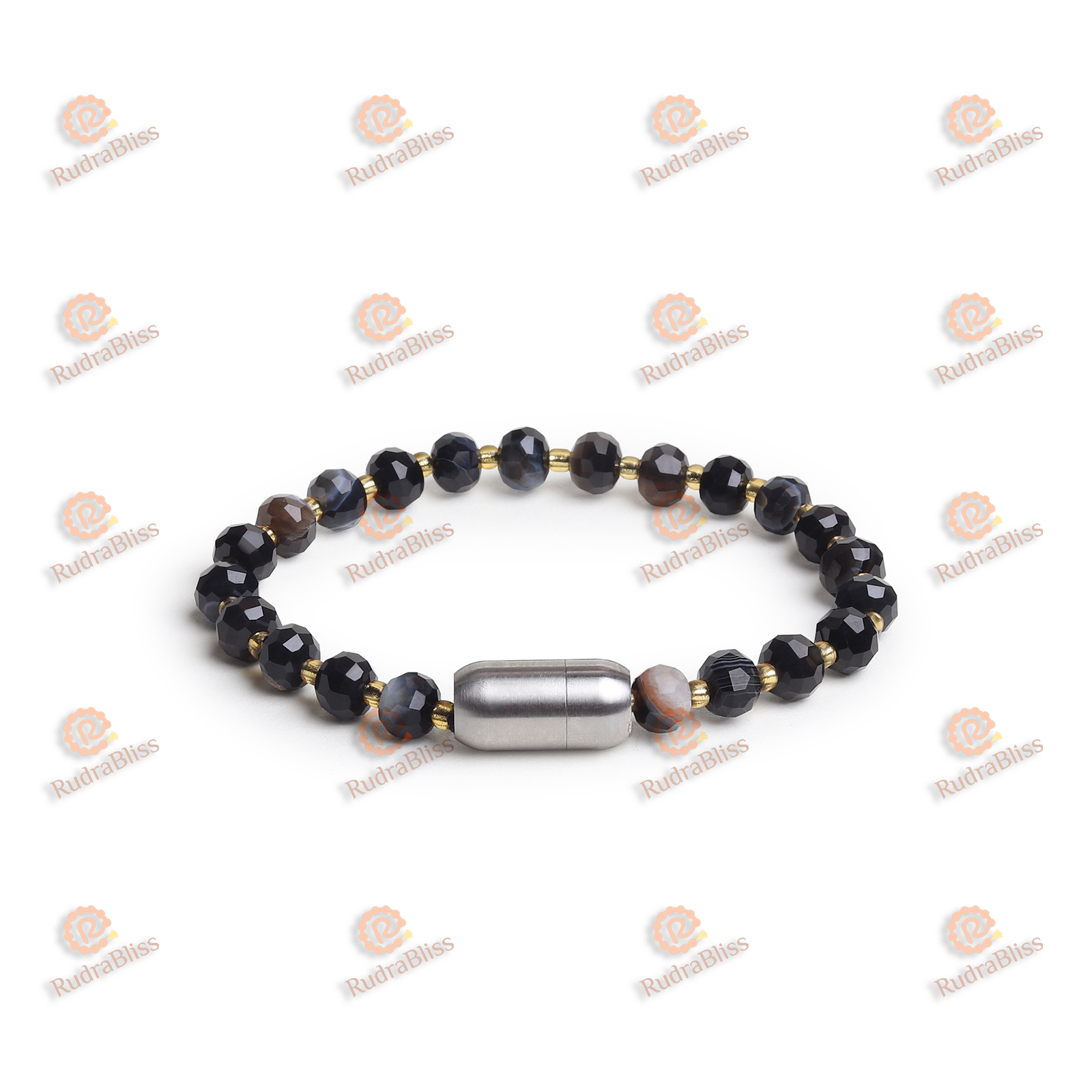 Black Hakik Mag Lock Bracelet