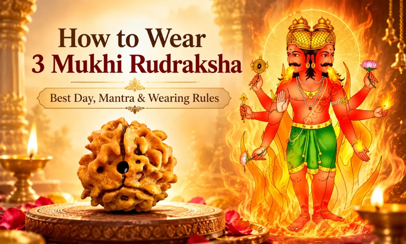 How to Wear 3 Mukhi Rudraksha